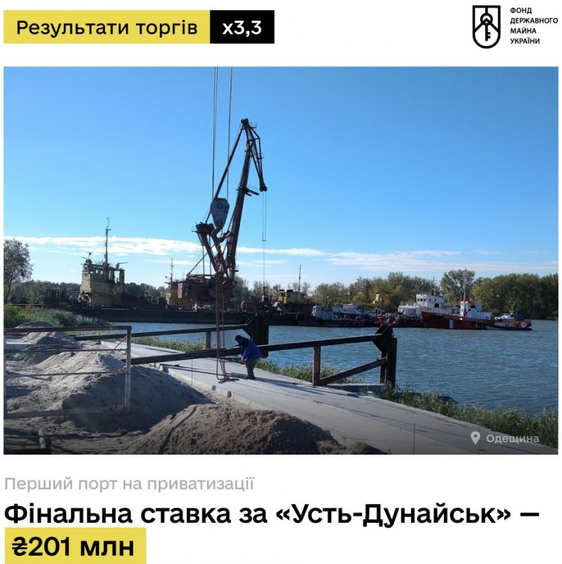 В Україні вперше продали морський порт В Україні вперше продали морський порт