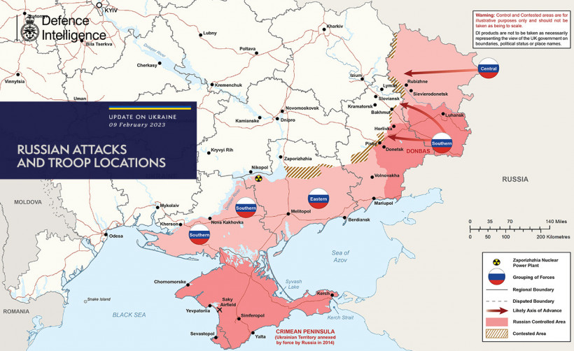 Що відбувається на фронті: свіжа карта боїв в Україні від британської розвідки Що відбувається на фронті: свіжа карта боїв в Україні від британської розвідки