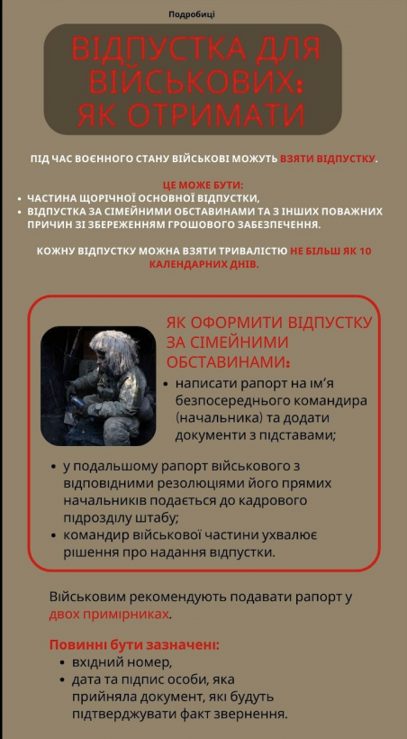 Як військовому отримати відпустку: що треба зробити Як військовому отримати відпустку: що треба зробити