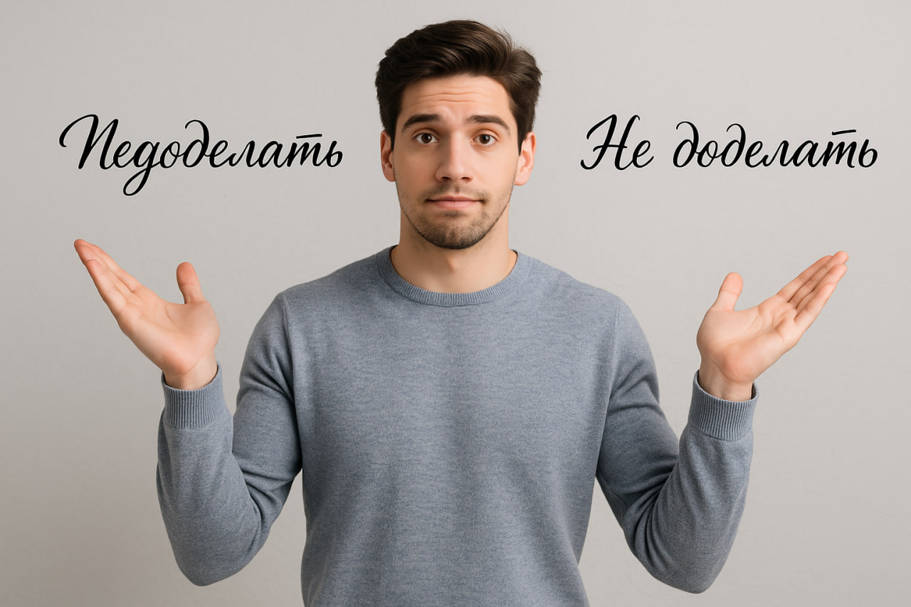 Правила написания «недоделать» и «не доделать»