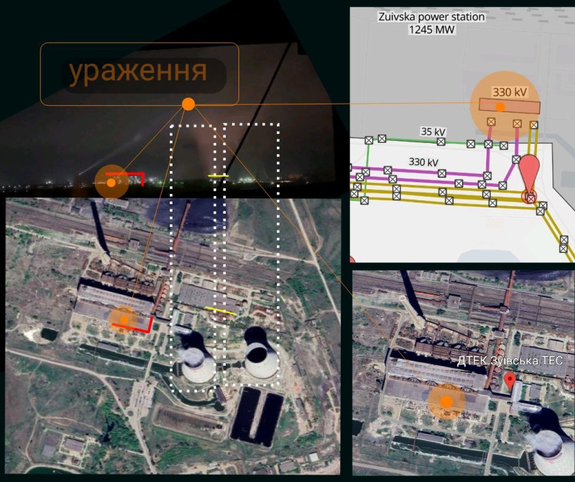 На окупованій Донеччині пошкоджена Зуївська та Старобешівська ТЕС: зникло світло На окупованій Донеччині пошкоджена Зуївська та Старобешівська ТЕС: зникло світло