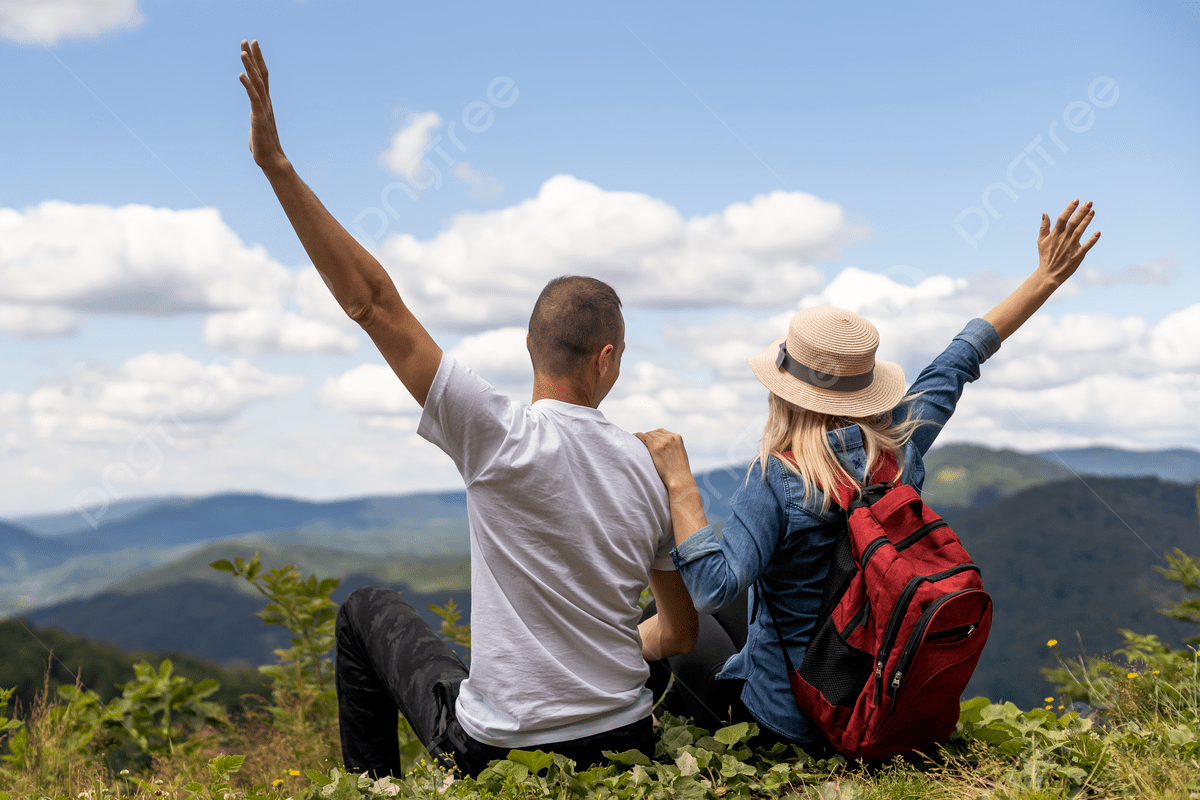Путешествия- pngtree-happy-couple-relaxes-in-mountains-during-adventure-travel-photo-picture-image_14240293